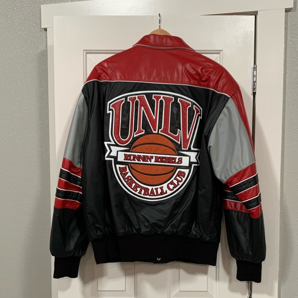 Men’s UNLV Runnin Rebels Leather Jacket